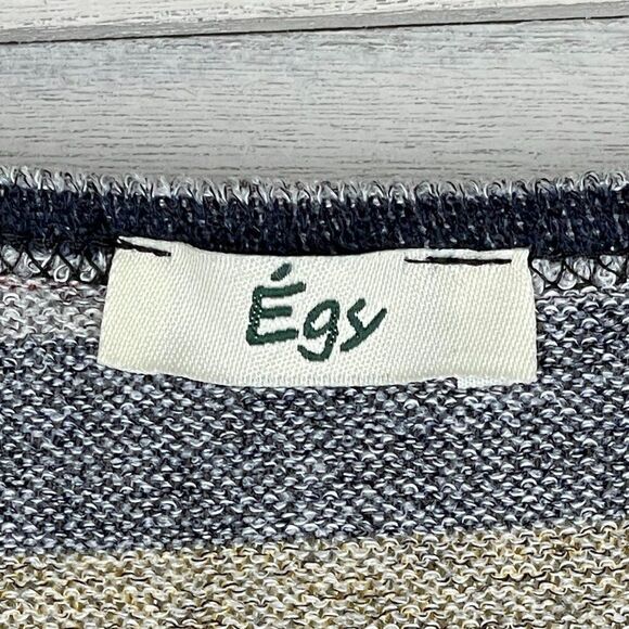 Egs by Eloges Multi Color Striped 3/4 Sleeve Empire-Waist Dress Size Small NWOT - Picture 4 of 5